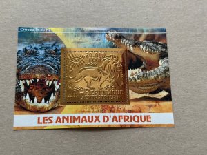 Animals Fauna 2023 year 6 blocks Foil. Bronze perforated  NEW MNH**