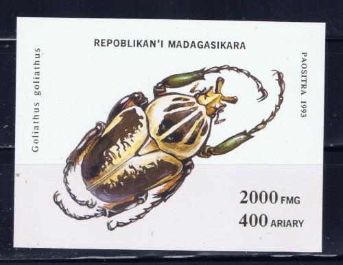 Malagasy 1223 NH 1994 Insect souvenir sheet  