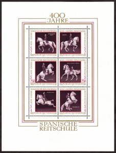 1972, Austria 17Sch, MNH Souvenir Sheet, Sc 929