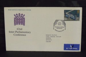 15464   GREAT BRITAIN   FDC # 753     62nd Inter-Parliamentary Conference