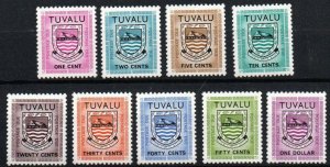 Tuvalu Sc #J1-J9 MNH