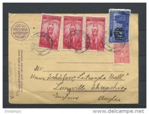 Romania 1948 Postal card to England