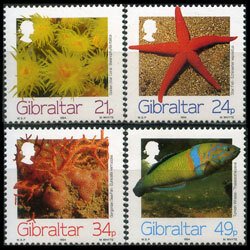 GIBRALTAR 1994 - Scott# 662-5 Marine Life Set of 4 NH