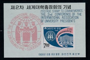 Korea (South) # 605a, Kyung Hee University, Souvenir Sheet, Mint LH, 1/3 Cat.