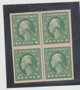 U.S. Scott #481 XF-Superb MNHOG Block of 4  with Vertical Line CV.$45.