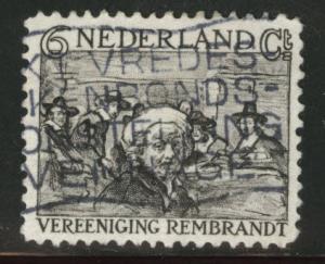 Netherlands Scott B43 used 1930 Rembrant semi-postal CV$3.50