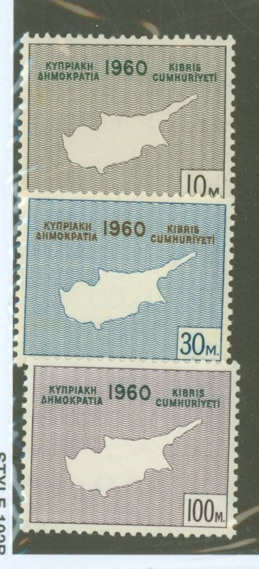 Cyprus #198-200  Single (Complete Set)