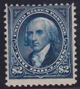 US 262 Bureau & Regular Issues Mint Ave-F Scarce Dark Blue Shade, Small Hinge...