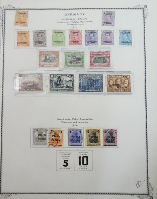 EDW1949SELL : GERMANY Mint & Used collect of German Occupation issues Cat $1,085