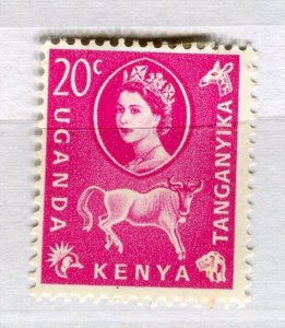 BRITISH KUT; 1960 early QEII pictorial issue fine Mint hinged 20c. value
