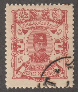 Persia, stamp,  Scott#95,  used hinged, 16ch, red