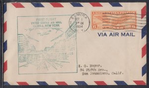 United States FFC - Elmira, NY Oct 1934 First Flight #4