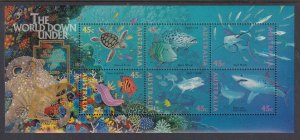 Australia 1465g Marine Life Souvenir Sheet MNH VF