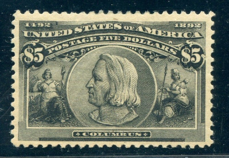 US SCOTT #245 MINT-VF-FULL DISTURBED O.G.-H GRADED 80 W/ CROWE CERT (4/22/21 GP)