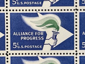 1963 sheet, Alliance for Progress, Sc# 1234