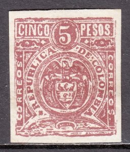 Colombia - Scott #220 - MH - Tiny thin, pencil/reverse - SCV $5.50