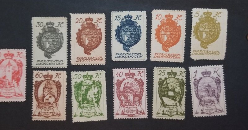 Liechtenstein Stamp Lot Unused MH OG T2775