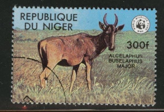 Niger Scott 452 used CTO 1978 WWF  stamp