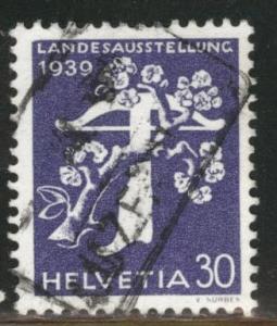 Switzerland Scott 263 used 1939 stamp Grilled