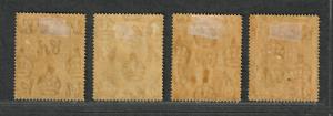 Zanzibar Sc#214-217 M/H/VF, Toned Gum, Complete Set, Cv. $25