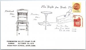 US SPECIAL EVENT COVER FINE CRAFTS FROM CRUDE TOOLS FAR-VEX AT AVON CT 1978