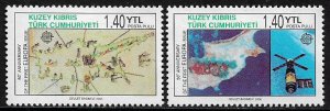 Turkish Northern Cyprus #606-7 MNH Set - Europa 50th Anniversary