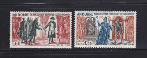 Andorra French 159-160 Set MH Establishing Principality