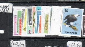 SINGAPORE  QEII BIRDS SET SG  63-77   MNH   P0320A H