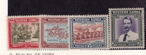 Samoa          181 - 184           MNH OG