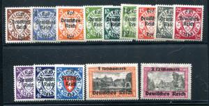 Germany Danzig 1939 Set # 241 - 254 Mi 716-729 Mint Never Hinged Fine CV $190.00