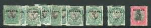 SOUTH AFRICA; Early 1900s Customs Post DOUANE optd issue unused group