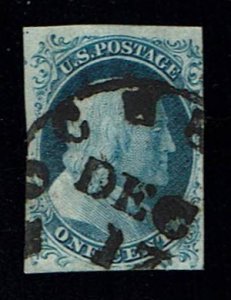 Scott #9 VF/XF-used.