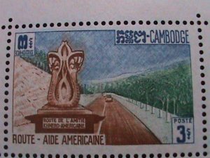 ​CAMBODIA-1961 SC# 105a HIGHWAYS- AMERICAN AID MNH  S/S VERY FINE