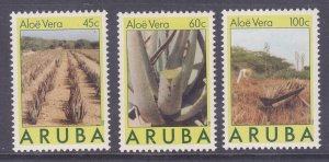 Aruba 29-31 MNH 1988 Aloe Vera Plant Full Set of 3