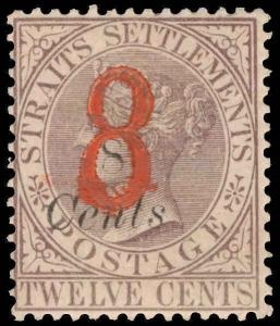 Straits Settlements Scott 65 Gibbons 80 Mint Stamp