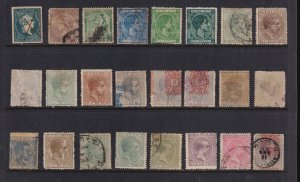 Cuba - 24 old stamps - interesting group - see scan