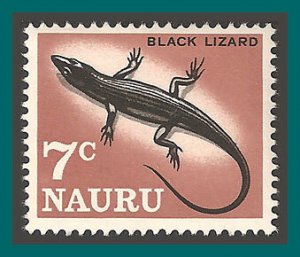 Nauru 1966 Black Lizard, 7c MNH 63,SG73