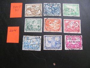 Germany 1933 USED B49-57 WAGNER SET VF/XF 500 EUROS  (204)