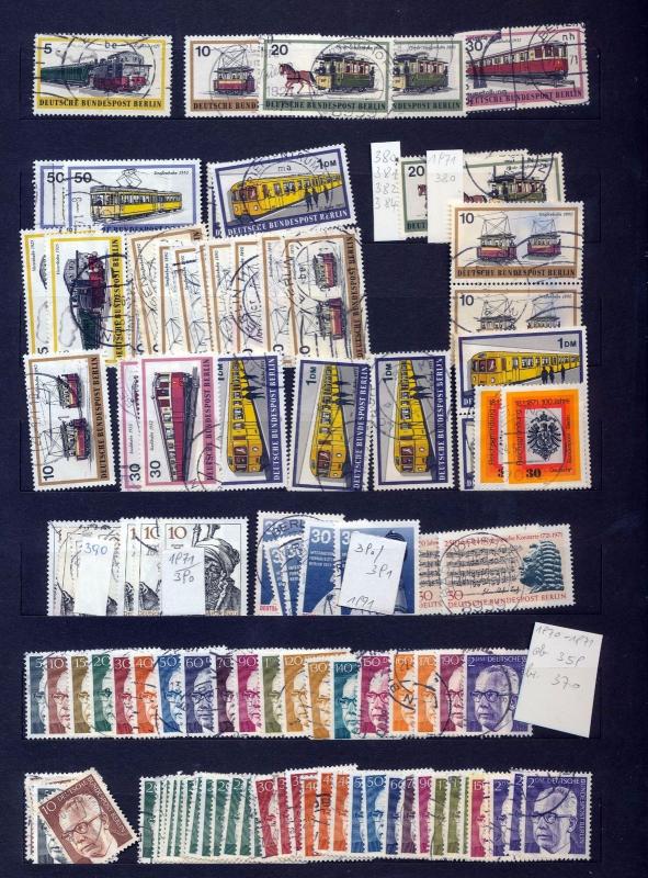 Germany West Berlin 1940s/70s Used Collection(Apprx 550+Items) (SK 35
