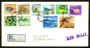 JAMAICA 1964 PICTORIALS on CACHET FDC SC 217-226 CONSTANT SPRING cdss