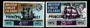 British Virgin Islands  Scott 235-236 MNH** Princess Margaret set