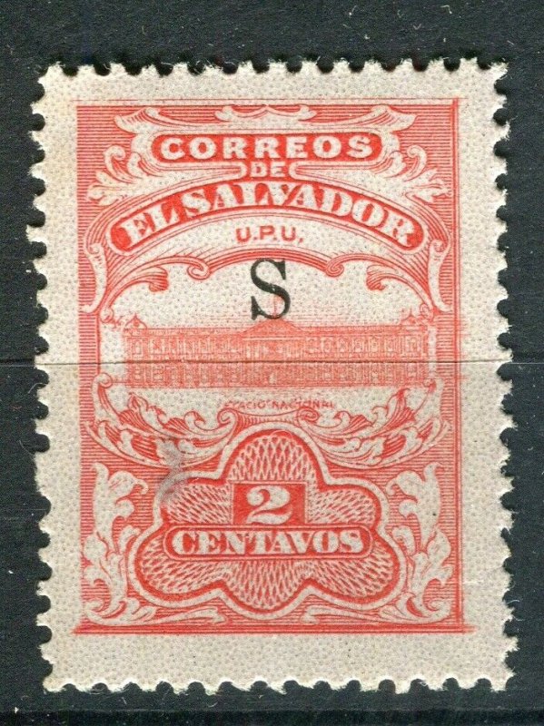 SALVADOR; 1915-16 Unissued Remainders ' S ' Optd fine Mint hinged 2c. value