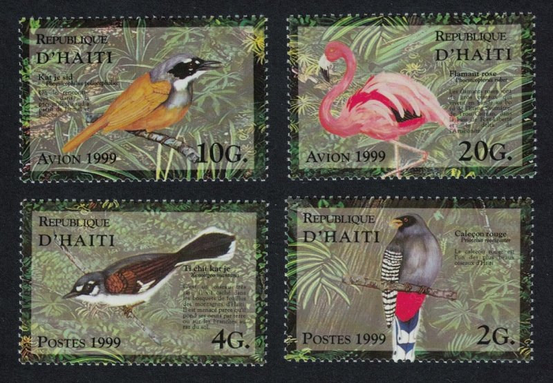 Haiti Birds Flamingo Trogon Warbler 4v SG#1640-1643 SC#909-912