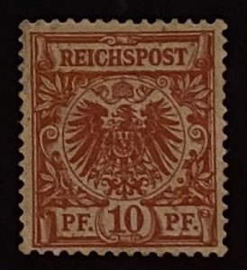 [AG] Germany 1889-1900 Sc #48 Mi 47b Mint *Never Hinged* BPP Signed Mi-CV 128$