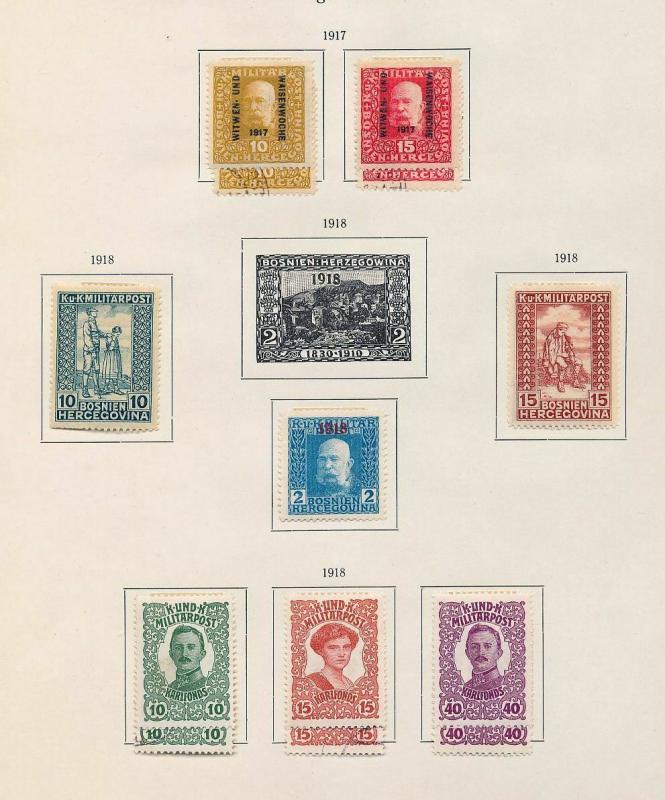 Bosnia Herzegovina Early M&U Collection (Appx 70 Items) Ref DD644