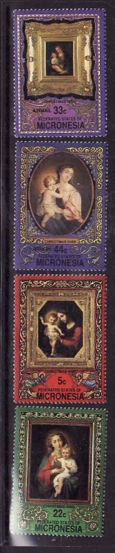 Micronesia-Sc#54,C26-27- id7-unused NH set-Christmas-1986-