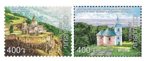 Armenia 2023 MNH** Mi 1324-1325 Slovakia Joint Issue Tatev Nitrianska Church