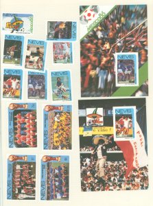 Nevis #488/492-93  Single (Complete Set) (Soccer) (Sports)