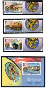 ST HELENA 2014 RMS St Helena Launch Anniv; Scott 1097-1100, SG 1227-30; MNH