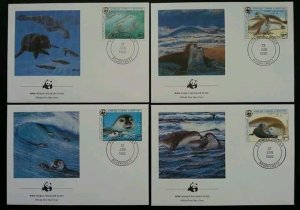 Mauritania WWF Sea Dogs 1986 Protected Wildlife Fauna (stamp FDC) *clean